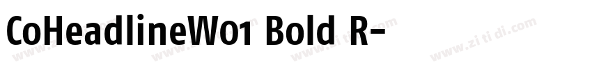 CoHeadlineW01 Bold R字体转换